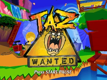 Taz - Wanted screen shot title